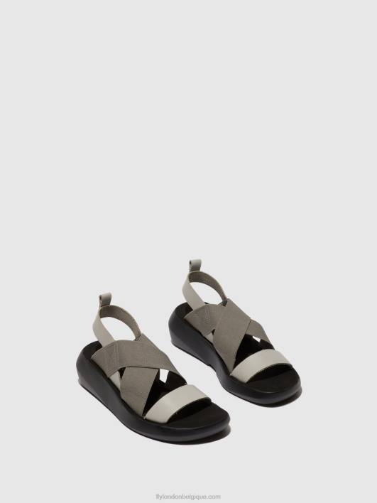 sandales croisées baji848 Fly London femmes nuage 0FBB491