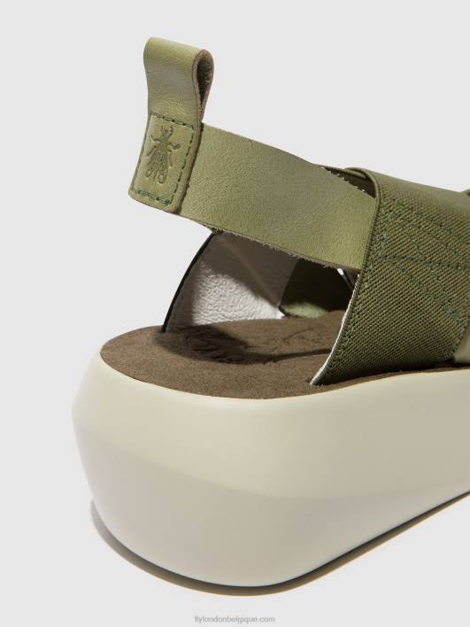 sandales croisées baji848 Fly London femmes smog 0FBB592
