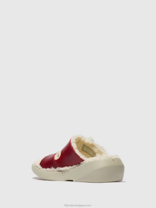 sandales à enfiler buga902 Fly London femmes rouge 0FBB516