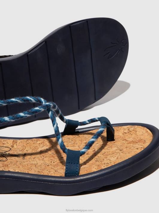 sandales à lacets tace874 Fly London femmes bleu 0FBB551