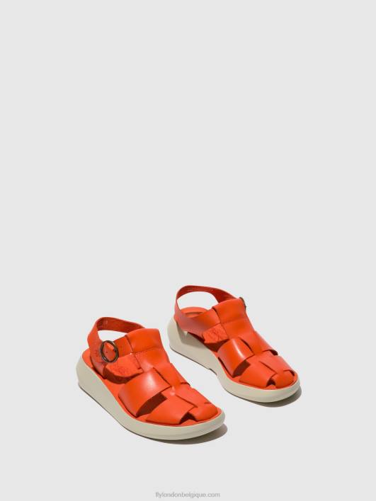 sandales à lanières bawe842 Fly London femmes corail 0FBB428