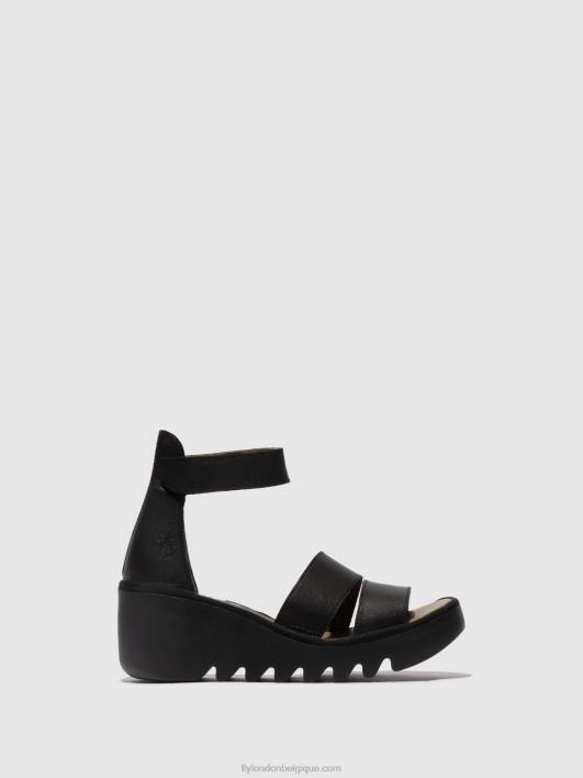 sandales à lanières bono290 Fly London femmes noir 0FBB430