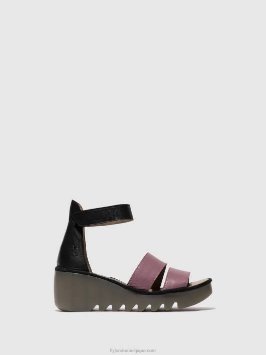 sandales à lanières bono290 Fly London femmes violet/noir 0FBB389