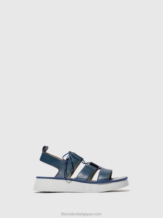 sandales à lanières caio363 Fly London femmes bleu 0FBB571