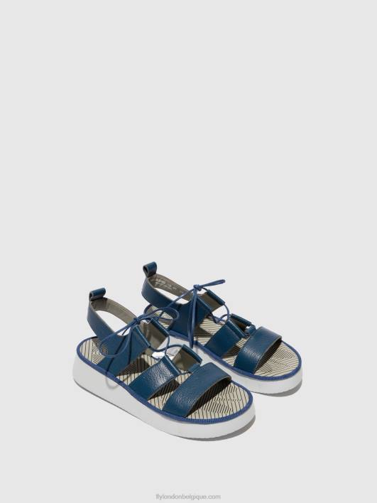 sandales à lanières caio363 Fly London femmes bleu 0FBB571