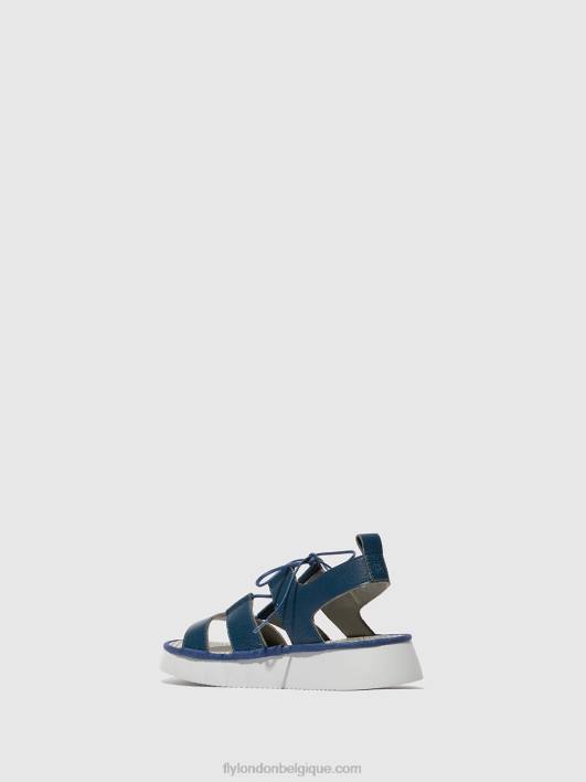 sandales à lanières caio363 Fly London femmes bleu 0FBB571