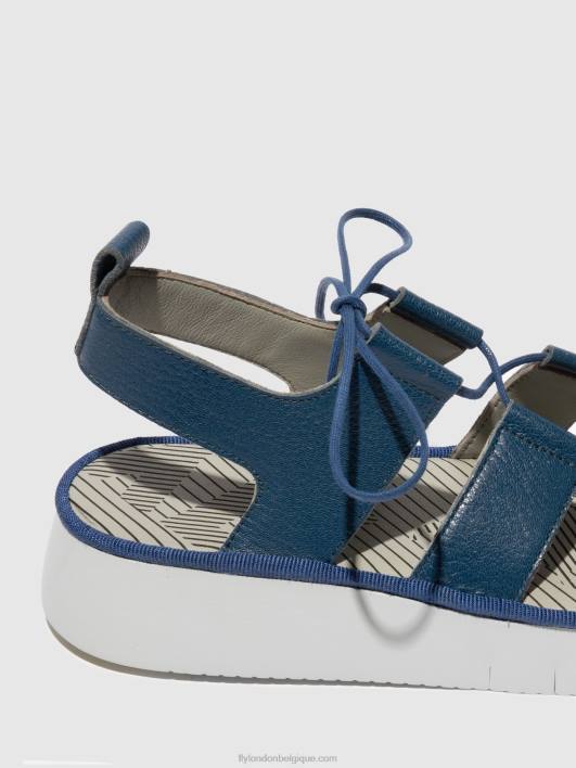 sandales à lanières caio363 Fly London femmes bleu 0FBB571