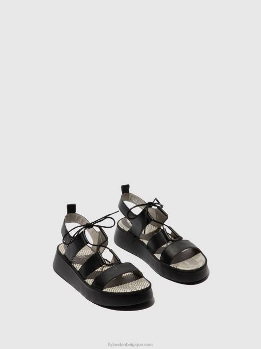sandales à lanières caio363 Fly London femmes noir 0FBB573