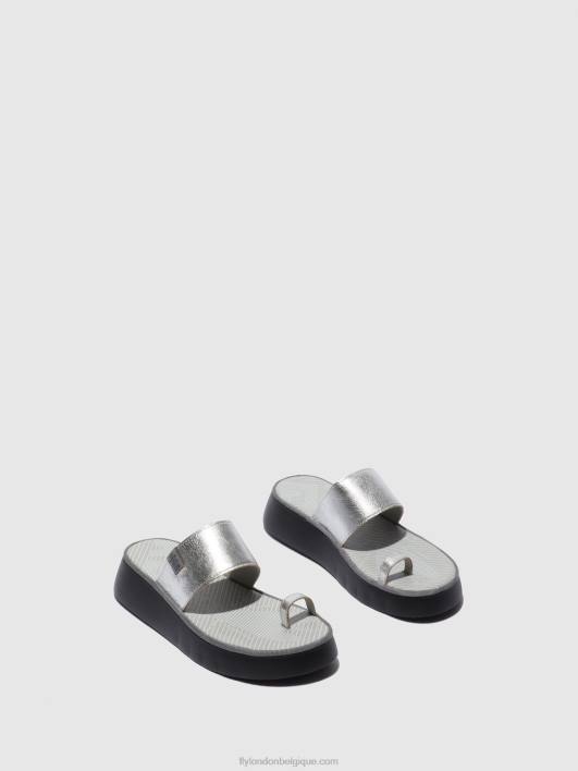 sandales à lanières chev316 Fly London femmes argent 0FBB601