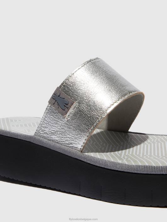 sandales à lanières chev316 Fly London femmes argent 0FBB601