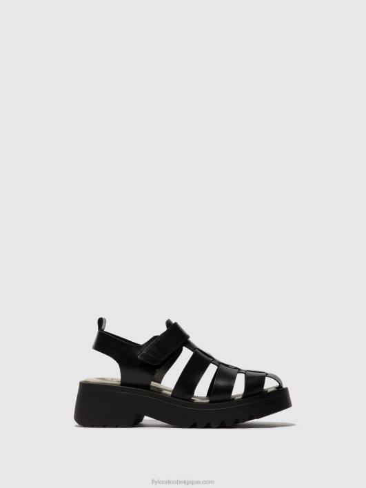 sandales à lanières maie850 Fly London femmes noir 0FBB537