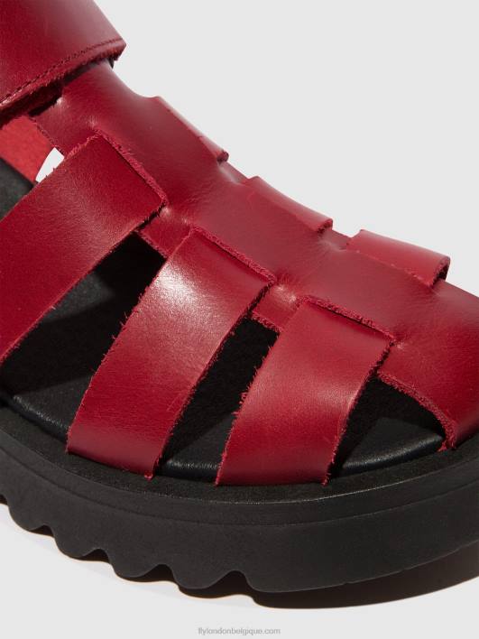 sandales à lanières maie850 Fly London femmes rouge 0FBB424