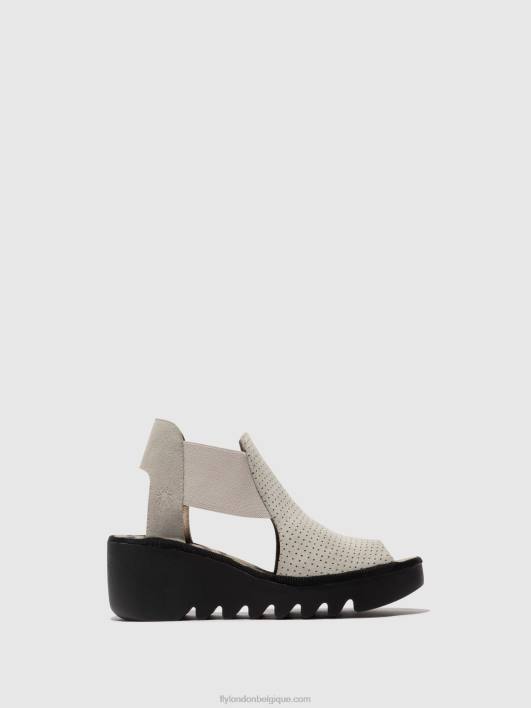 sandales élastiquées biga412 Fly London femmes béton 0FBB480
