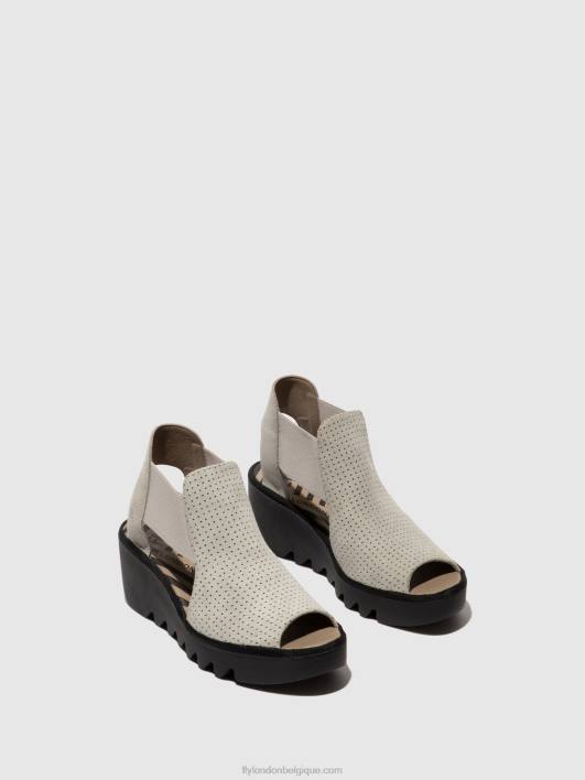 sandales élastiquées biga412 Fly London femmes béton 0FBB480