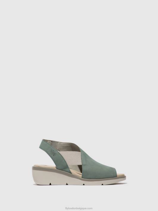 sandales élastiquées nily940 Fly London femmes bleu pâle 0FBB476