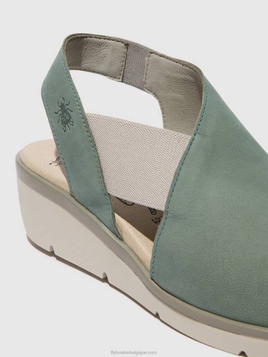 sandales élastiquées nily940 Fly London femmes bleu pâle 0FBB476