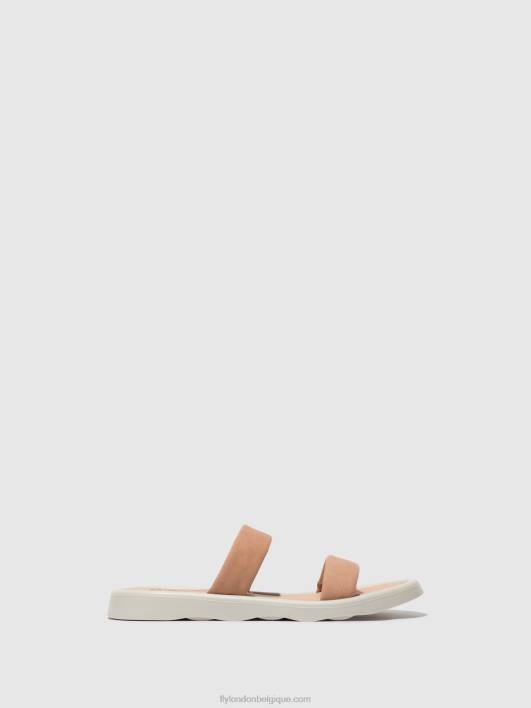sandales plates taja872 Fly London femmes rose nude 0FBB556