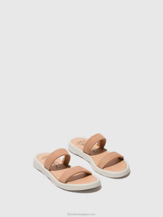 sandales plates taja872 Fly London femmes rose nude 0FBB556