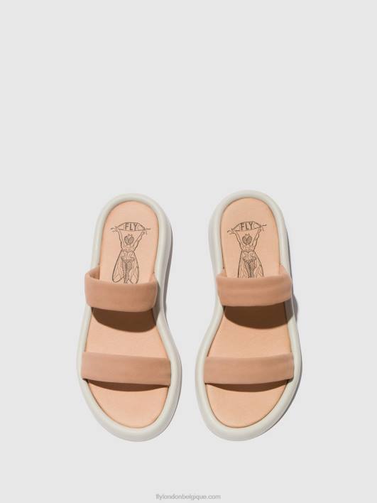 sandales plates taja872 Fly London femmes rose nude 0FBB556