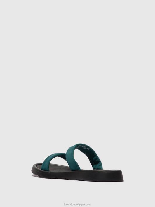 sandales plates taja872 Fly London femmes sarcelle 0FBB557