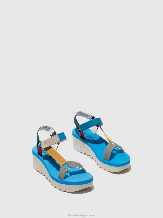 sandales velcro yefa726 Fly London femmes cupido multi (azur) 0FBB598