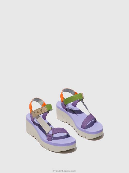 sandales velcro yefa726 Fly London femmes multicolore (alto) 0FBB395