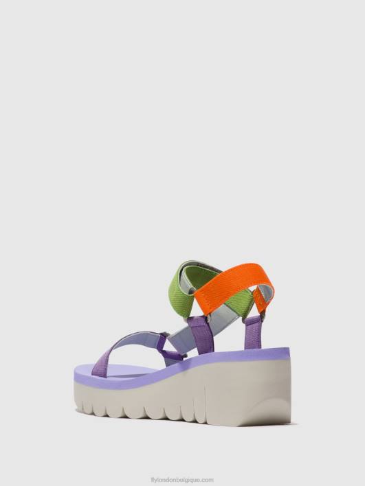 sandales velcro yefa726 Fly London femmes multicolore (alto) 0FBB395