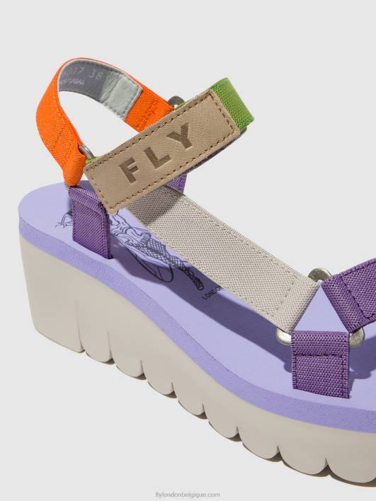 sandales velcro yefa726 Fly London femmes multicolore (alto) 0FBB395