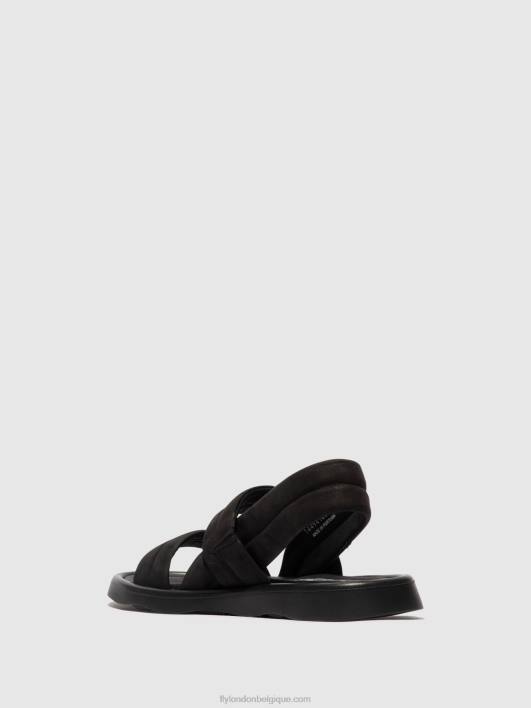 tofy941 sandales à bride arrière Fly London femmes noir 0FBB457