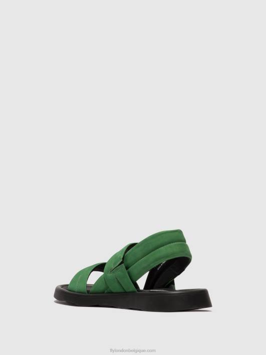tofy941 sandales à bride arrière Fly London femmes vert citron 0FBB449