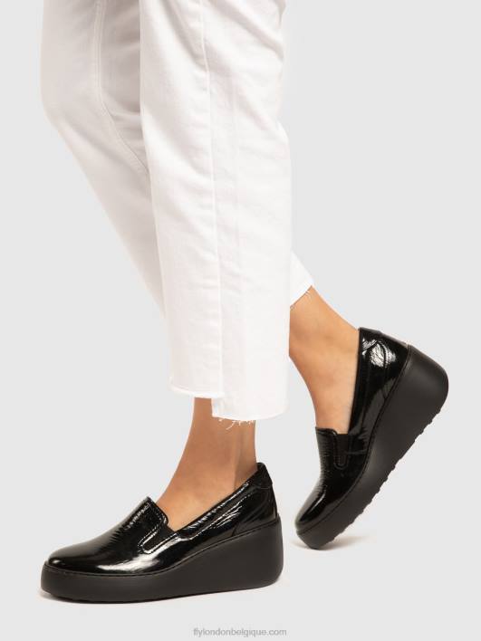 baskets à enfiler deca459 Fly London femmes noir 0FBB746