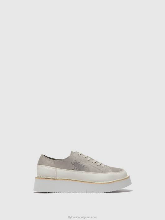 baskets à lacets cuda099 Fly London femmes blanc cassé/nuage 0FBB723