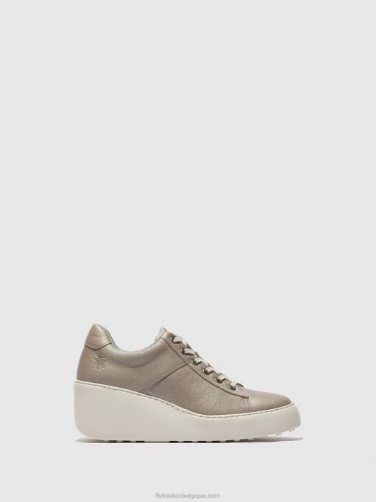 baskets à lacets delf580 Fly London femmes argent 0FBB720