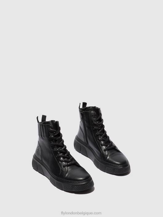baskets à lacets erby484 Fly London femmes noir de dublin 0FBB762
