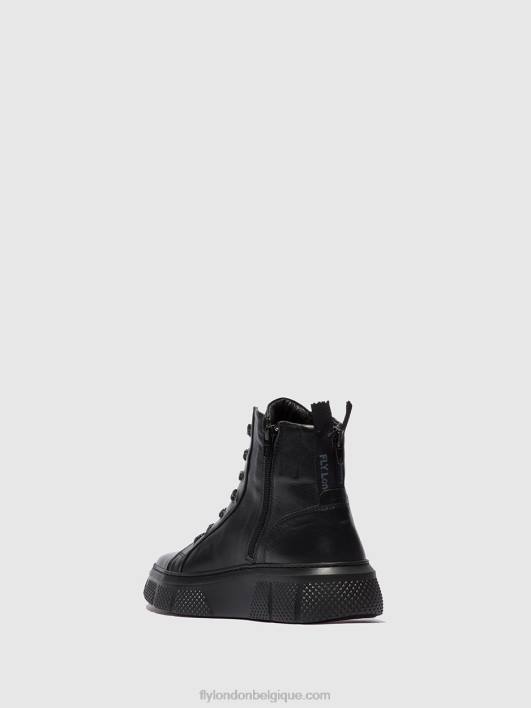 baskets à lacets erby484 Fly London femmes noir de dublin 0FBB762