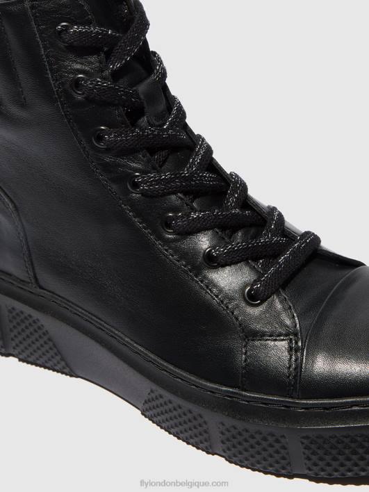 baskets à lacets erby484 Fly London femmes noir de dublin 0FBB762