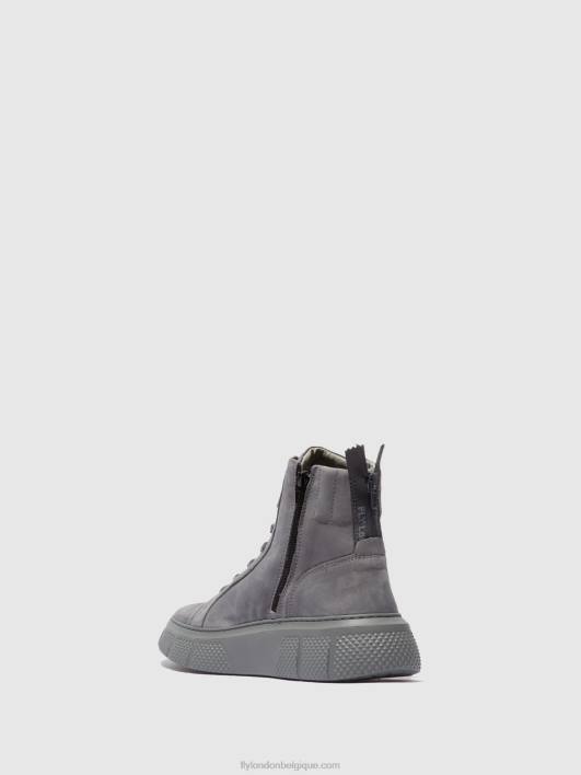 baskets à lacets erby484 Fly London femmes sorano bleu gris 0FBB765