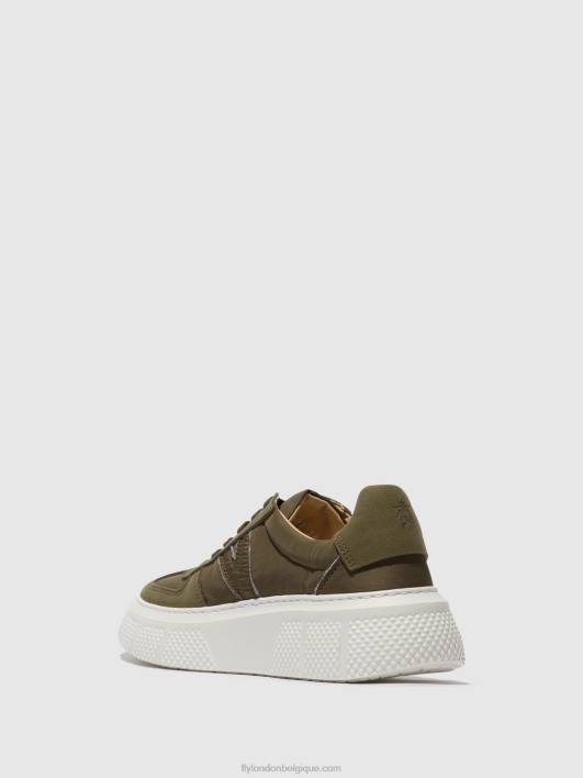 baskets à lacets essa511 Fly London femmes kaki 0FBB759
