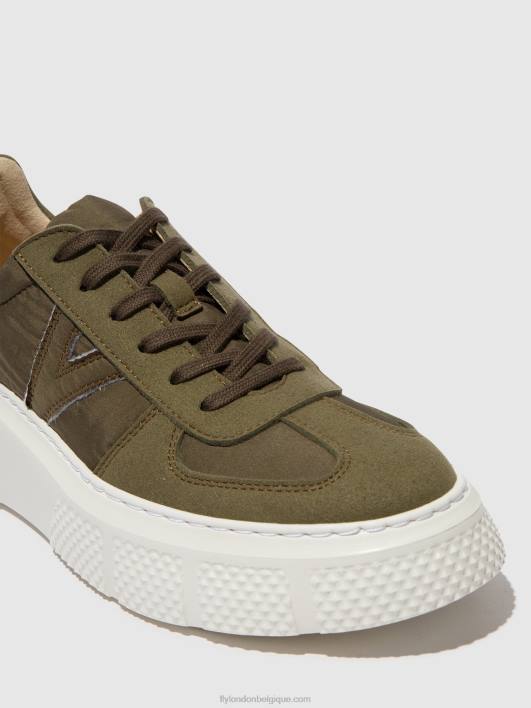 baskets à lacets essa511 Fly London femmes kaki 0FBB759