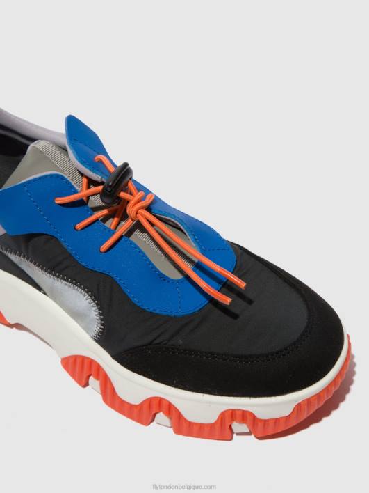 baskets élastiquées fian634 Fly London femmes multi gris/bleu/orange 0FBB767