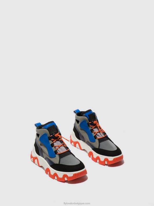 baskets montantes feny633 Fly London femmes multi gris/bleu/orange 0FBB766