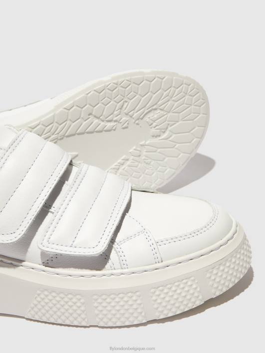 baskets velcro edda513 Fly London femmes blanc 0FBB756