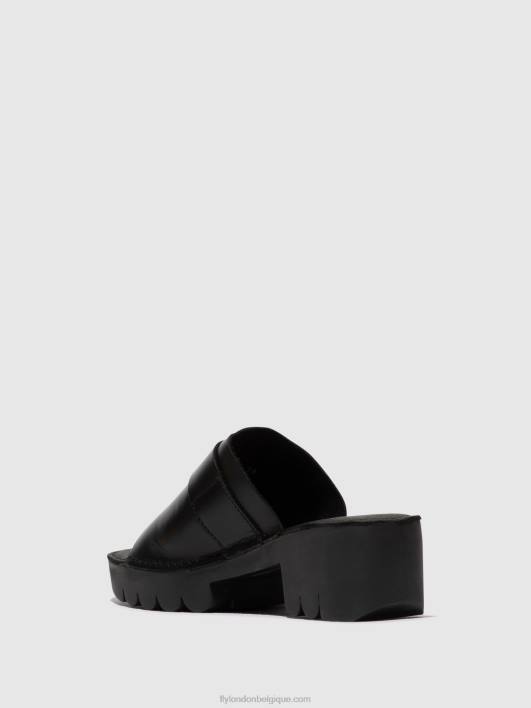 mules à boucle eple519 Fly London femmes noir 0FBB370