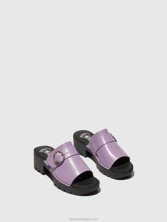 mules à boucle eple519 Fly London femmes violet 0FBB371
