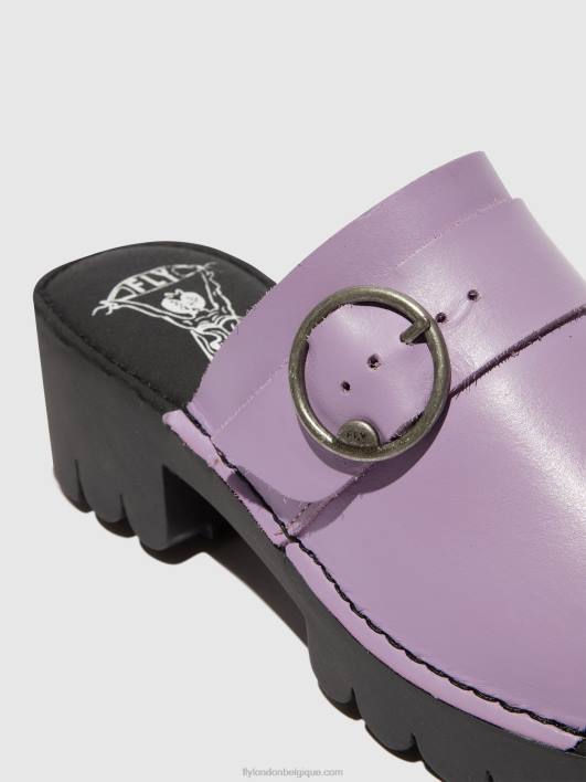 mules à boucle eple519 Fly London femmes violet 0FBB371
