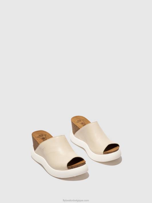 mules à enfiler gino966 Fly London femmes blanc 0FBB365