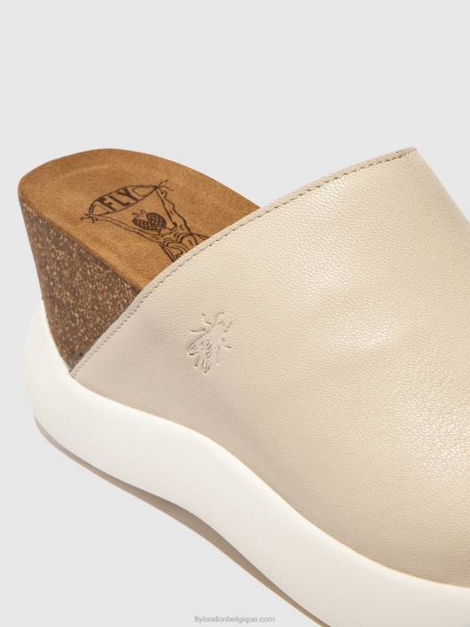 mules à enfiler gino966 Fly London femmes blanc 0FBB365