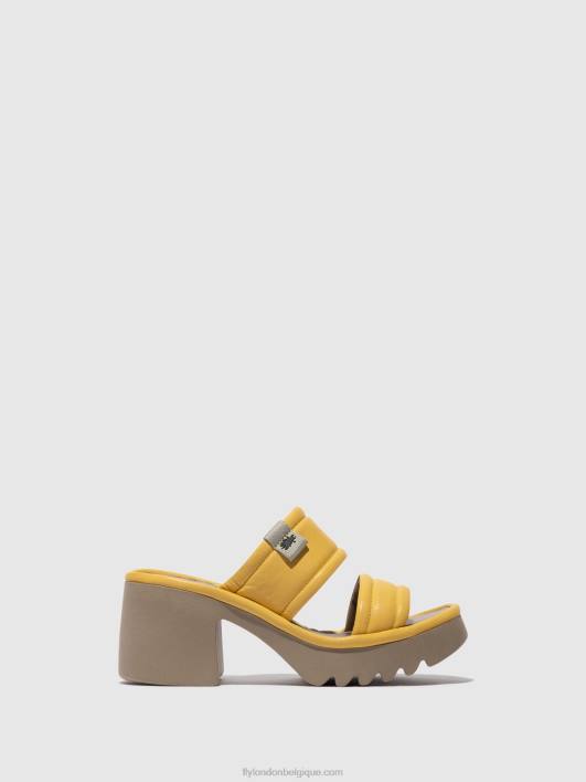 mules à enfiler mava432 Fly London femmes jaune 0FBB364