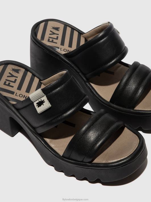 mules à enfiler mava432 Fly London femmes noir 0FBB362