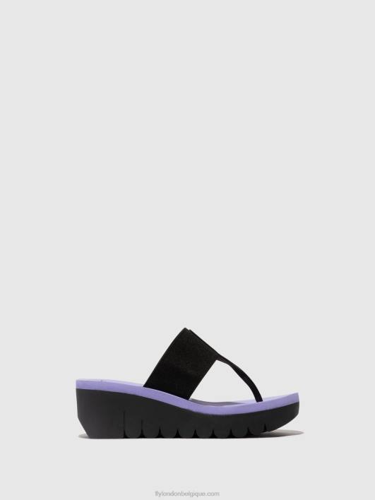 mules à enfiler yomu725 Fly London femmes noir (alto) 0FBB361